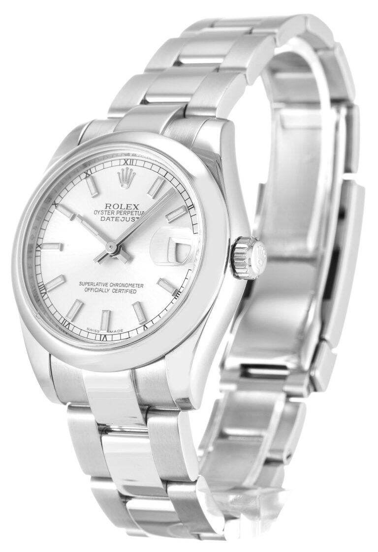 Replica Rolex Lady-Datejust Silver Dial 178240 Perspective View