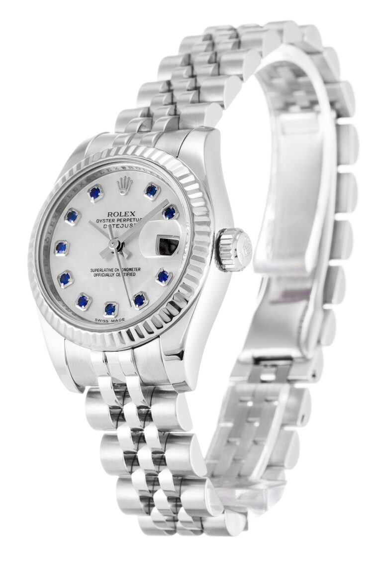 Replica Rolex Lady-Datejust Mother Of Pearl - White Dial 179174 Perspective View
