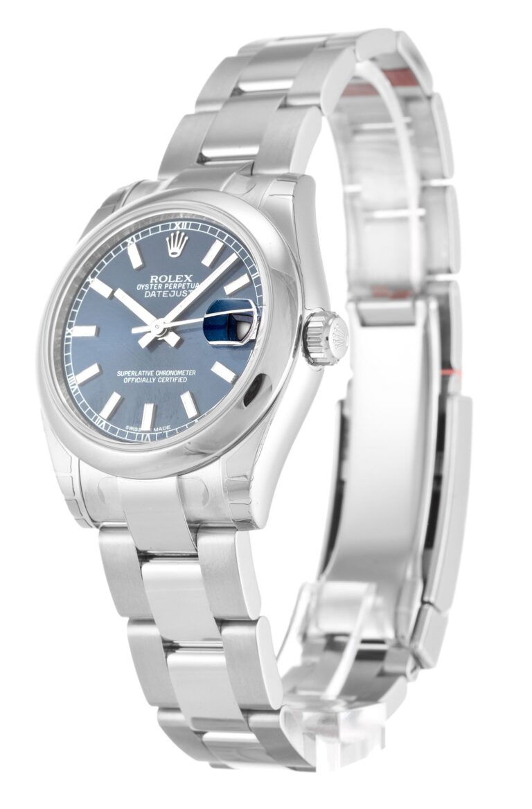 Replica Rolex Lady-Datejust Blue Dial 178240-2 Perspective View