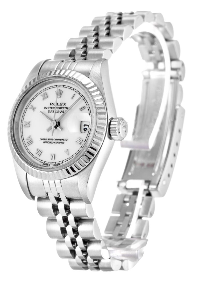 Replica Rolex Lady-Datejust White Dial 69174 Perspective View