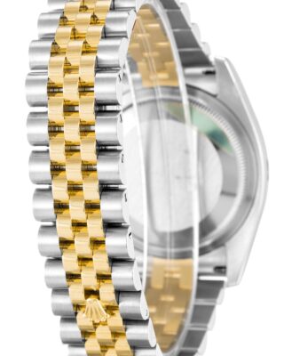 Replica Rolex Datejust Silver Floral Dial 116203 Angle Detail