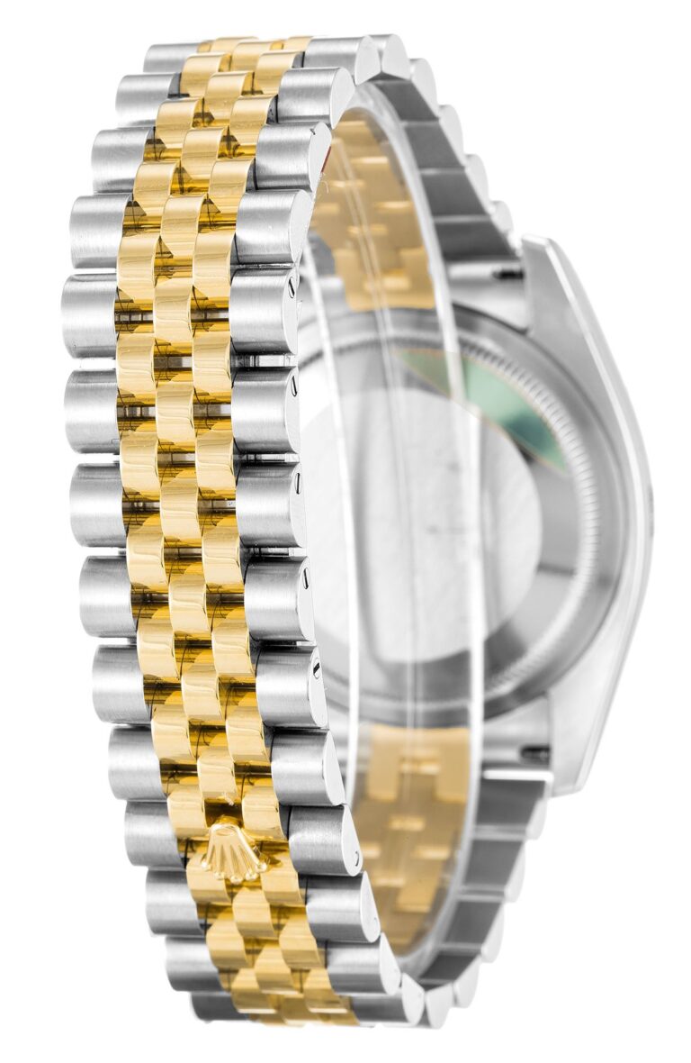 Replica Rolex Datejust Silver Floral Dial 116203 Angle Detail