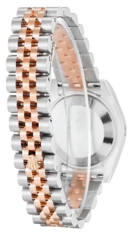 Replica Rolex Datejust Mid-Size Pink Floral Dial 178271 Angle Detail