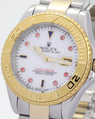 Replica Rolex Yacht-Master White Dial 16623 Angle Detail