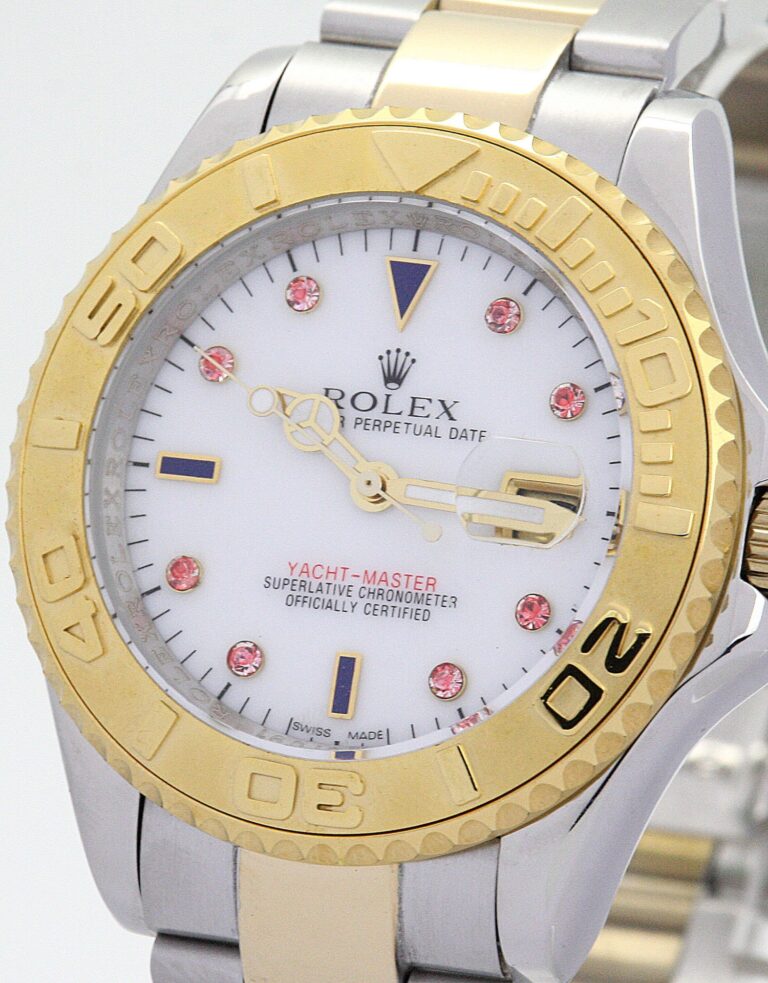 Replica Rolex Yacht-Master White Dial 16623 Angle Detail