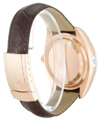Replica Rolex Sky-Dweller Brown Dial 326135 Angle Detail