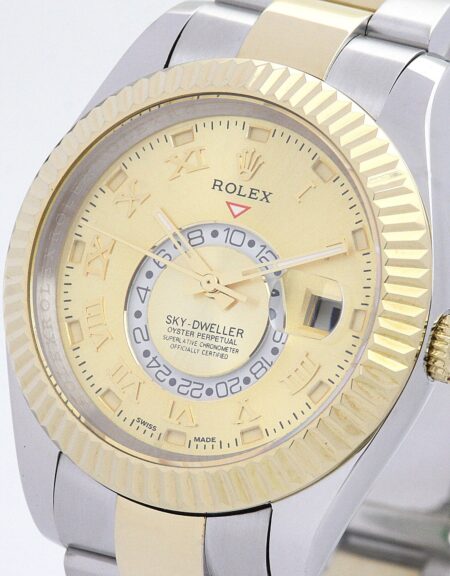 Rolex Sky-Dweller 42mm Gold Dial 326938-2 3