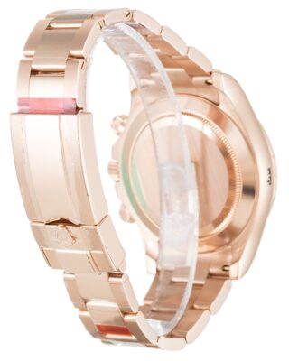 Replica Rolex Daytona Rose Diamond Baguette Dial 116505 Angle Detail