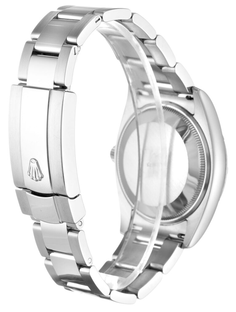 Replica Rolex Oyster Perpetual Date Silver Dial 115210 Angle Detail