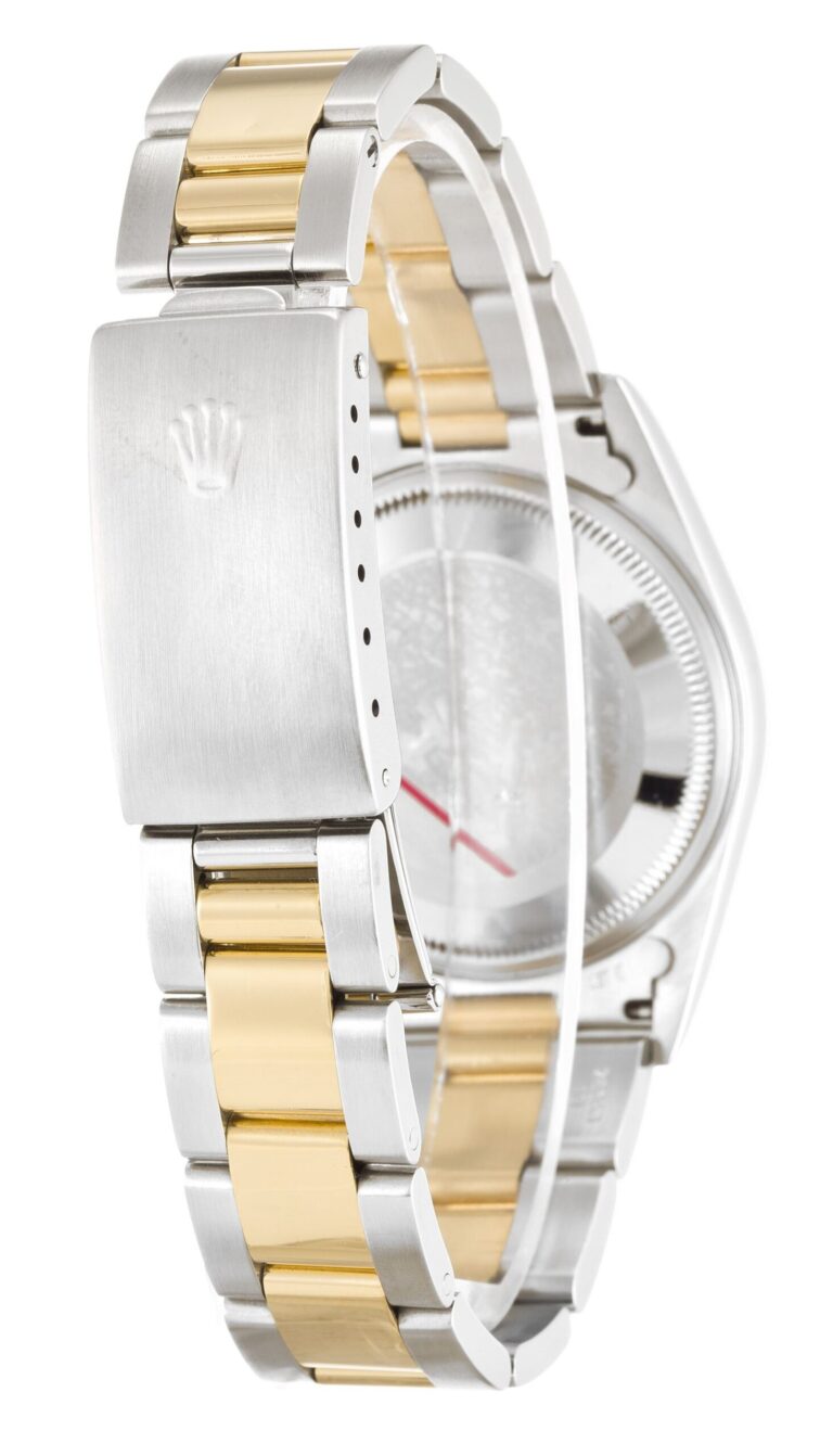 Replica Rolex Oyster Perpetual Date White Dial 15223 Angle Detail