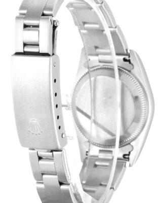 Replica Rolex Oyster Perpetual Lady Blue Dial 76080 Angle Detail