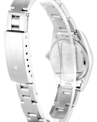 Replica Rolex Oyster Perpetual Lady Black Dial 67180 Angle Detail