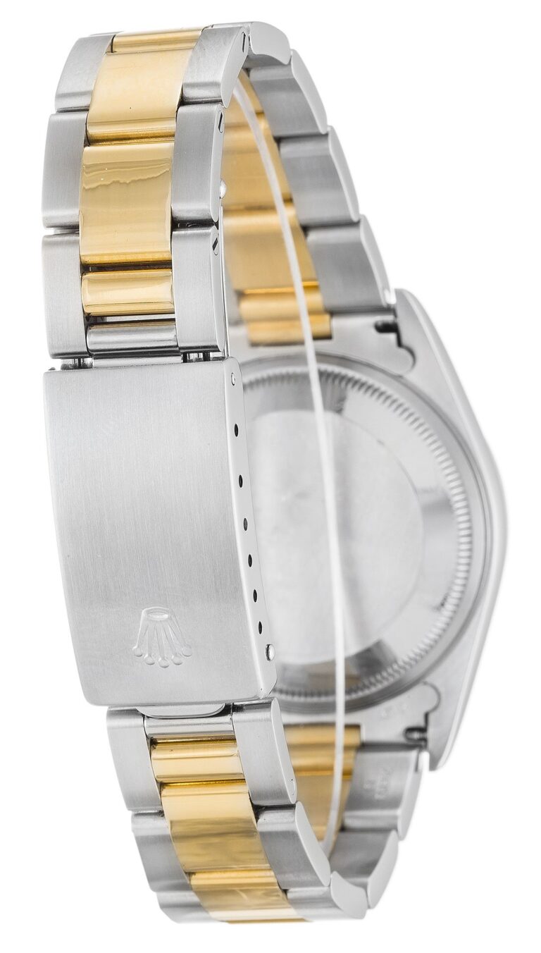 Replica Rolex Oyster Perpetual Date Champagne Dial 15223 Angle Detail