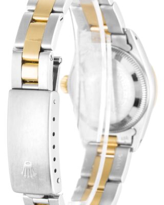 Replica Rolex Oyster Perpetual Lady Silver Dial 176210 Angle Detail