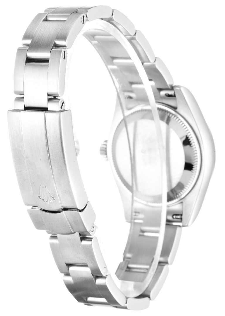 Replica Rolex Oyster Perpetual Lady Black Dial 176200 Angle Detail