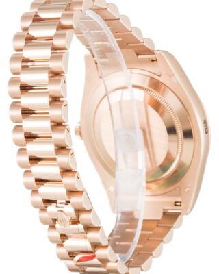 Replica Rolex Day-Date II Black Dial 218235-2 Angle Detail