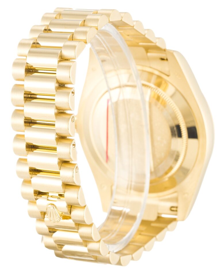 Replica Rolex Day-Date II Ivory Dial 218238 Angle Detail