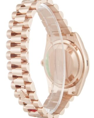 Replica Rolex Day-Date Rose Dial 118235 F Angle Detail