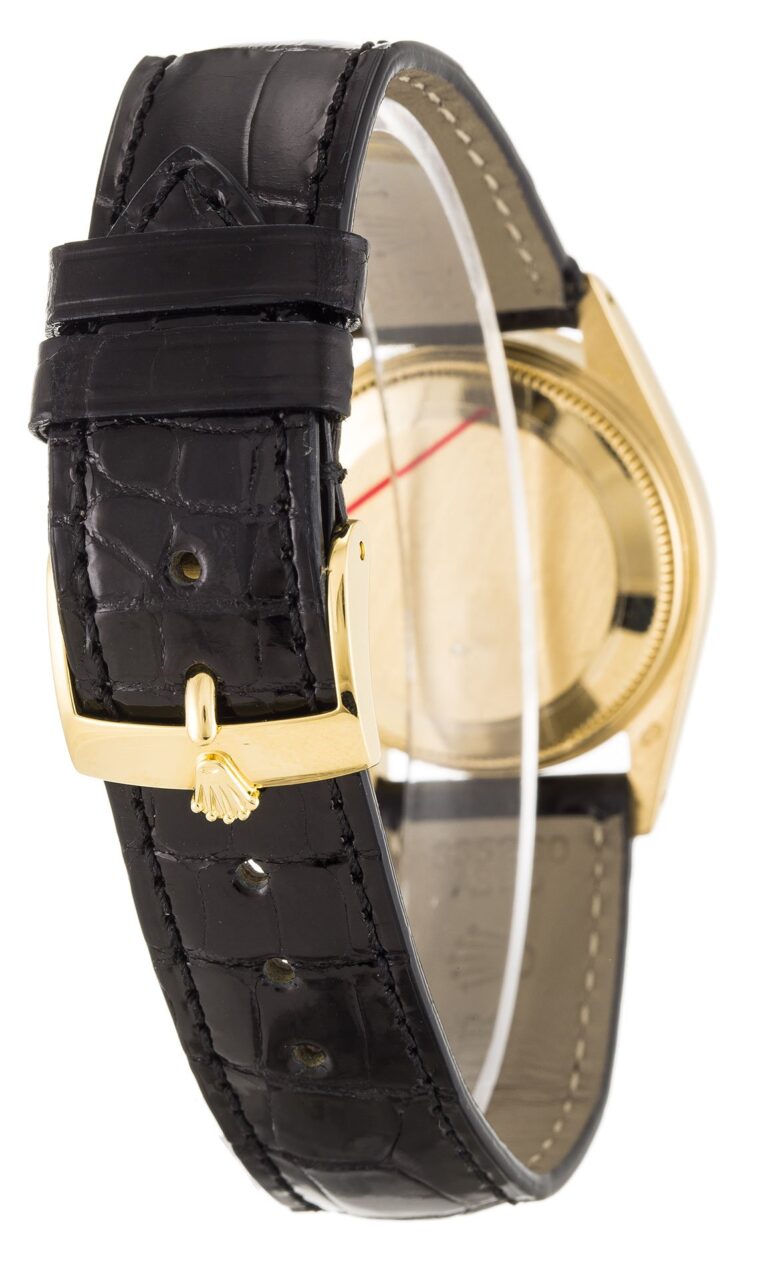 Replica Rolex Datejust Mid-Size Black Dial 6827 Angle Detail