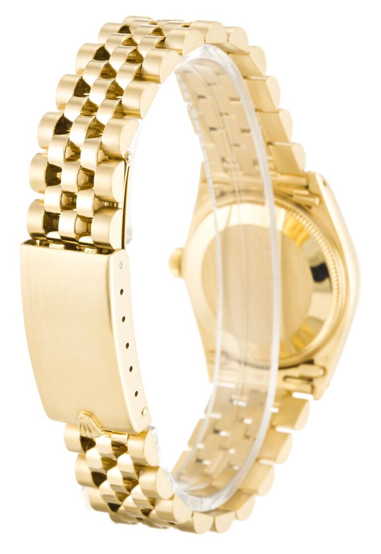 Replica Rolex Datejust Mid-Size Champagne Dial 6827 Angle Detail
