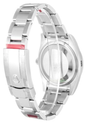 Replica Rolex Datejust Mother of Pearl - Black Dial 116244 Angle Detail