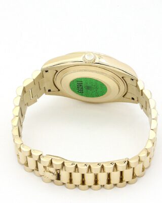 Replica Rolex Day-Date Black Dial 118238 Close-Up Focus