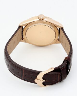 Replica Rolex Cellini White Dial 5310 Rose Gold Close-Up Focus