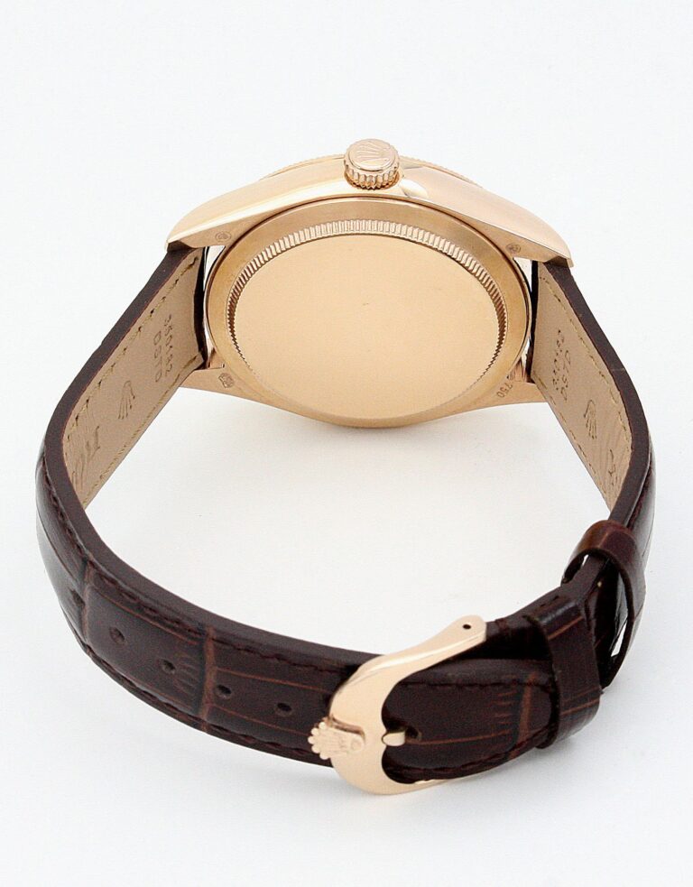 Replica Rolex Cellini White Dial 5310 Rose Gold Close-Up Focus