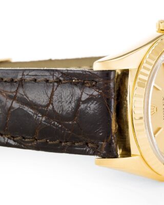 Replica Rolex Datejust Champagne Dial 16238 Angle Detail