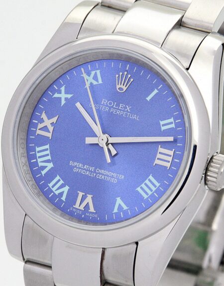 Rolex Oyster Perpetual Lady 31mm Blue Dial 177200 3