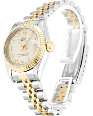 Rolex Lady-Datejust 26mm Ivory Pyramid Dial 69173 2