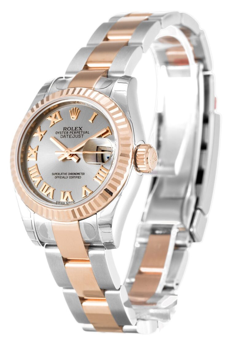 Replica Rolex Lady-Datejust Rhodium Dial 179171 Perspective View
