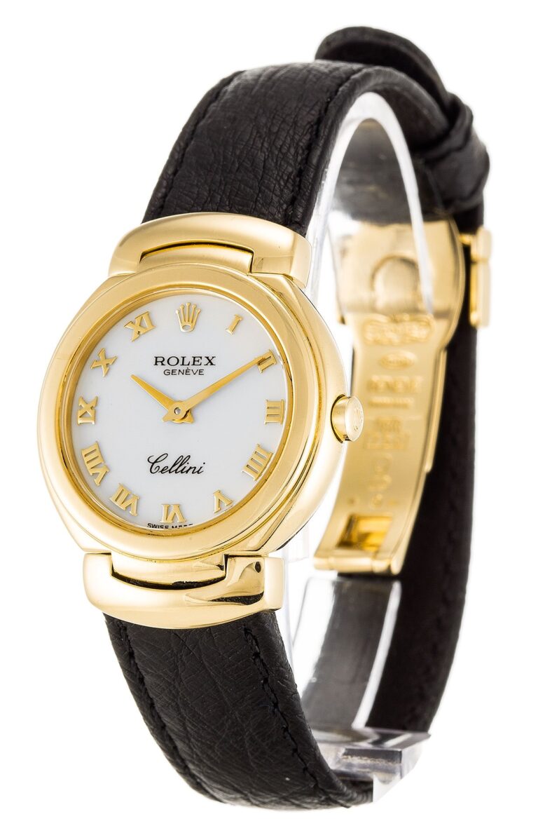 Replica Rolex Cellini White Dial 6621 Perspective View