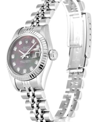 Rolex Lady-Datejust 26mm Mother of Pearl – Black Dial 79174 2