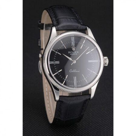 Superclone Rolex Cellini 38mm Black Dial REP016804 3