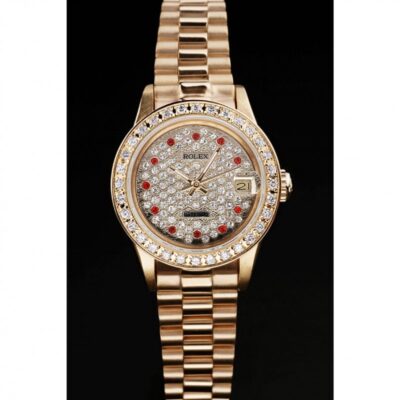 Replica Rolex Datejust Silver Dial RL40 Perspective View