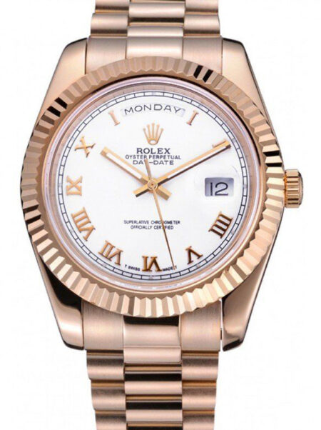 Fake Rolex Day-Date 41mm White Dial 622546