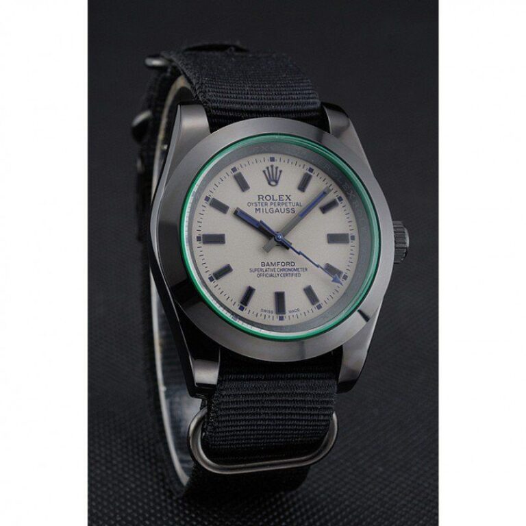 Superclone Rolex Milgauss White Dial 622000 Angle Detail