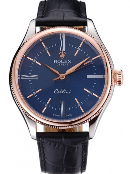 Fake Rolex Cellini 40mm Blue Dial 622841