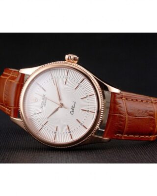 Superclone Rolex Cellini White Dial REP016801 Close-Up Focus