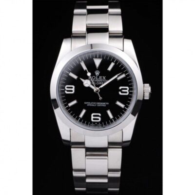 Replica Rolex Explorer Black Dial 98087 Perspective View