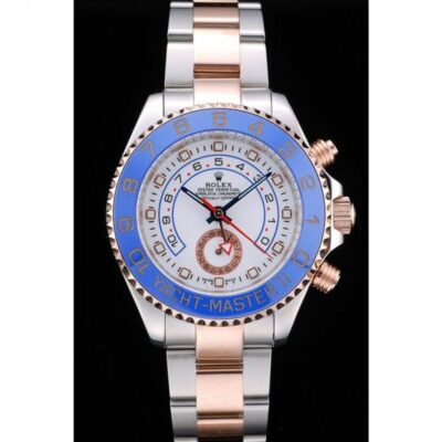Replica Rolex Yacht-Master White Dial REP016833 Perspective View