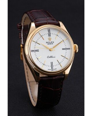 Replica Rolex Cellini White Dial 622833 Angle Detail