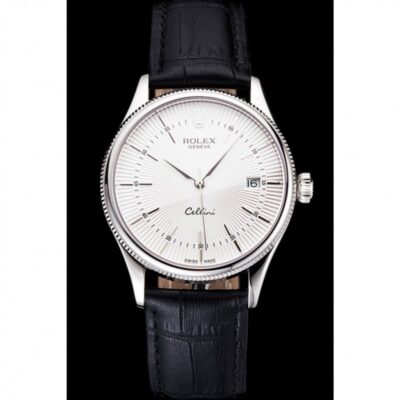 Superclone Rolex Cellini White Dial REP016802 Perspective View