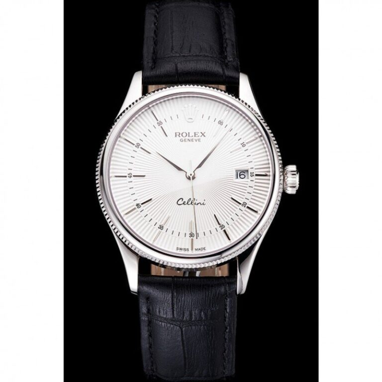 Superclone Rolex Cellini White Dial REP016802 Perspective View