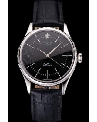 Superclone Rolex Cellini 38mm Black Dial REP016809 2