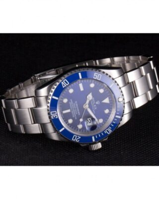 Superclone Rolex Submariner Blue Dial SRL50 Close-Up Focus