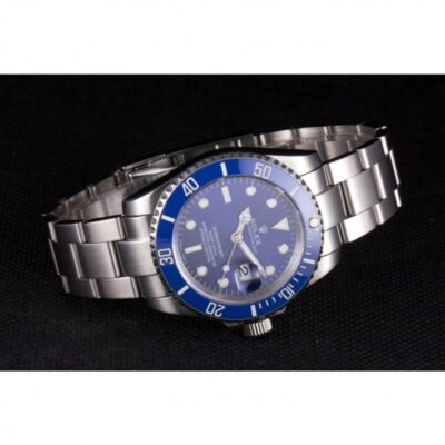 Superclone Rolex Submariner Blue Dial SRL50 Close-Up Focus