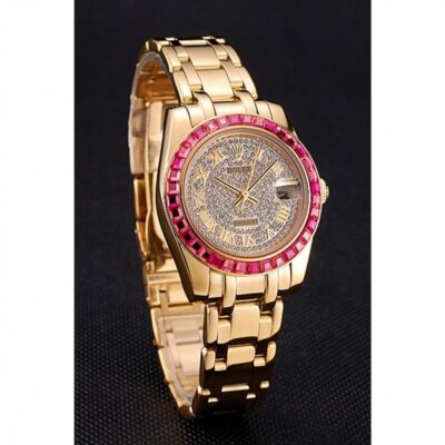 Replica Rolex Datejust Diamond Dial 622835 Angle Detail