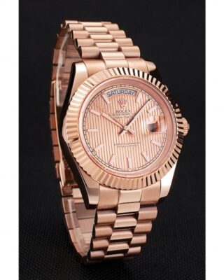 Superclone Rolex Day-Date Rose-Gold Dial REP016823 Angle Detail